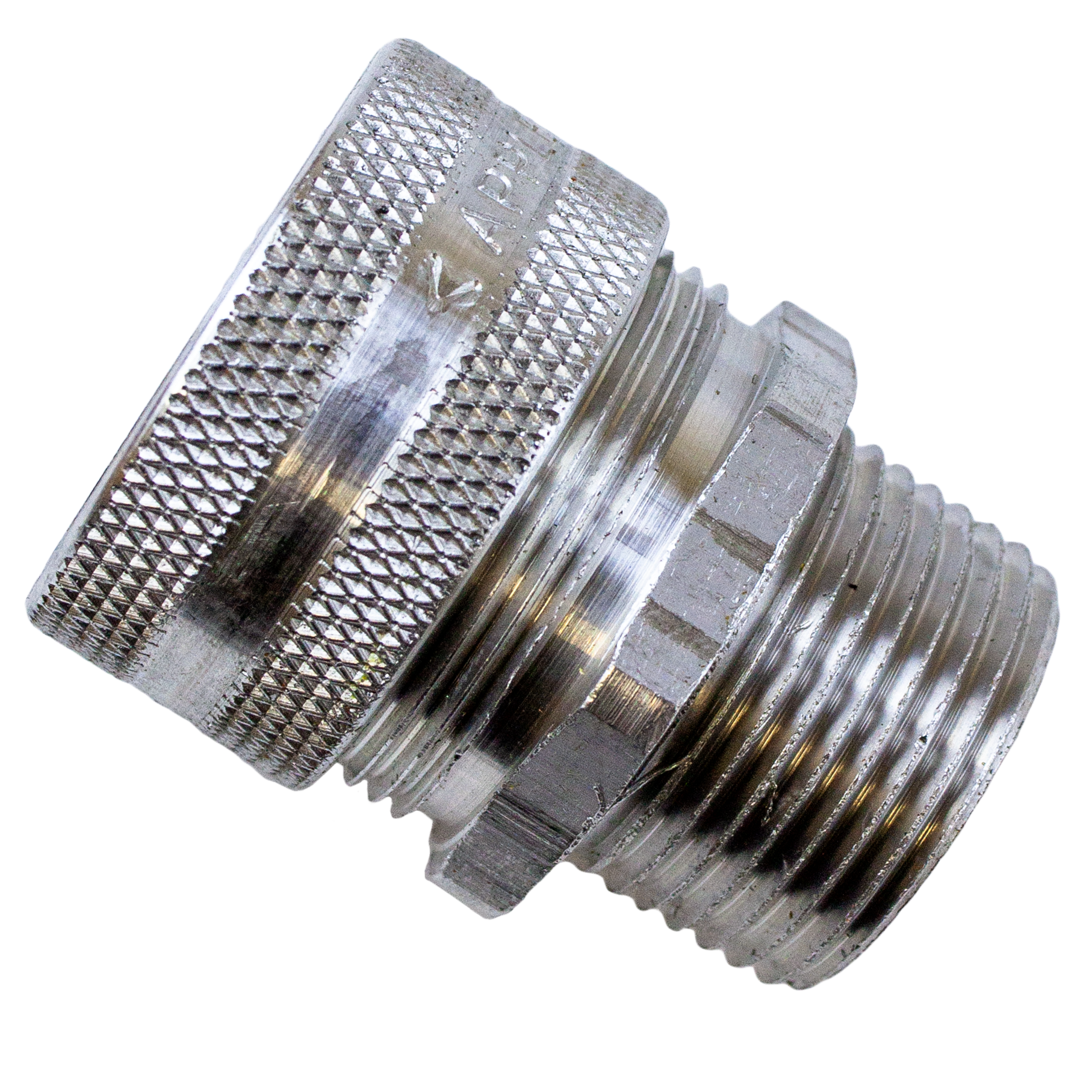 Straight Liquid-Tight Strain Relief Connectors - Aluminum - 3/4 in - Orange